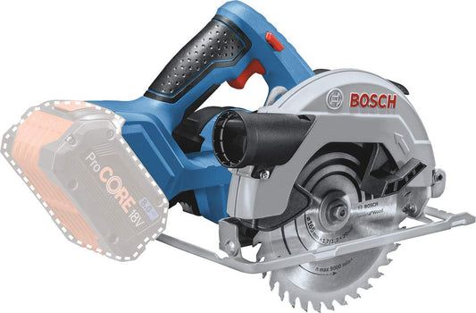 Bosch Professional 18V System GKS 18V-57 Cordless Circular Saw (Saw Blade Diameter: 165 mm, Cutting Depth: 57 mm, excluding Batteries and Charger, in Carton)