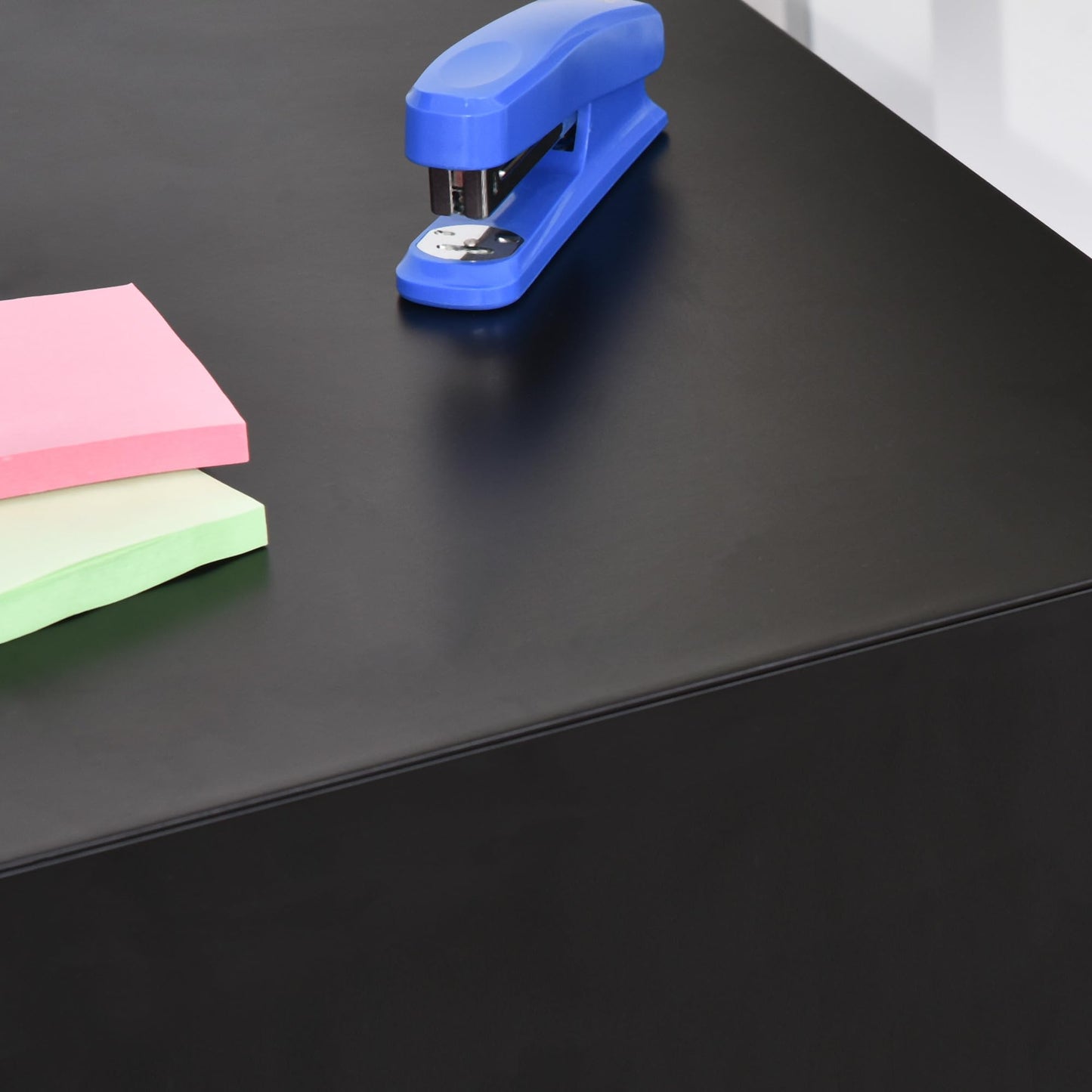 - Vinsetto Lockable File Cabinet with 3 Drawers, Steel Rolling Filing Cabinet with 5 Wheels -