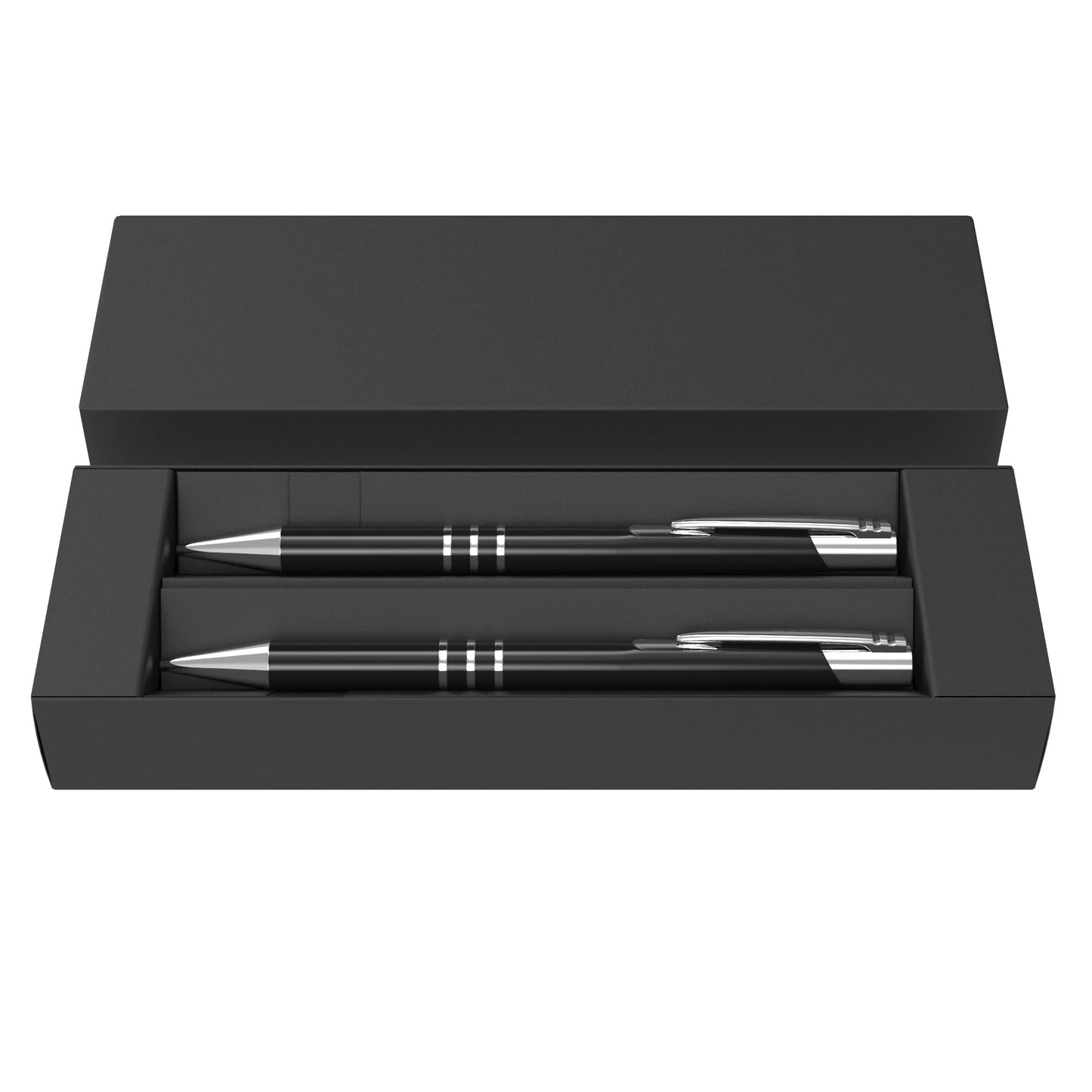 - Personalised Deep Engraved Custom Pen and Pencil Set in Gift Box -