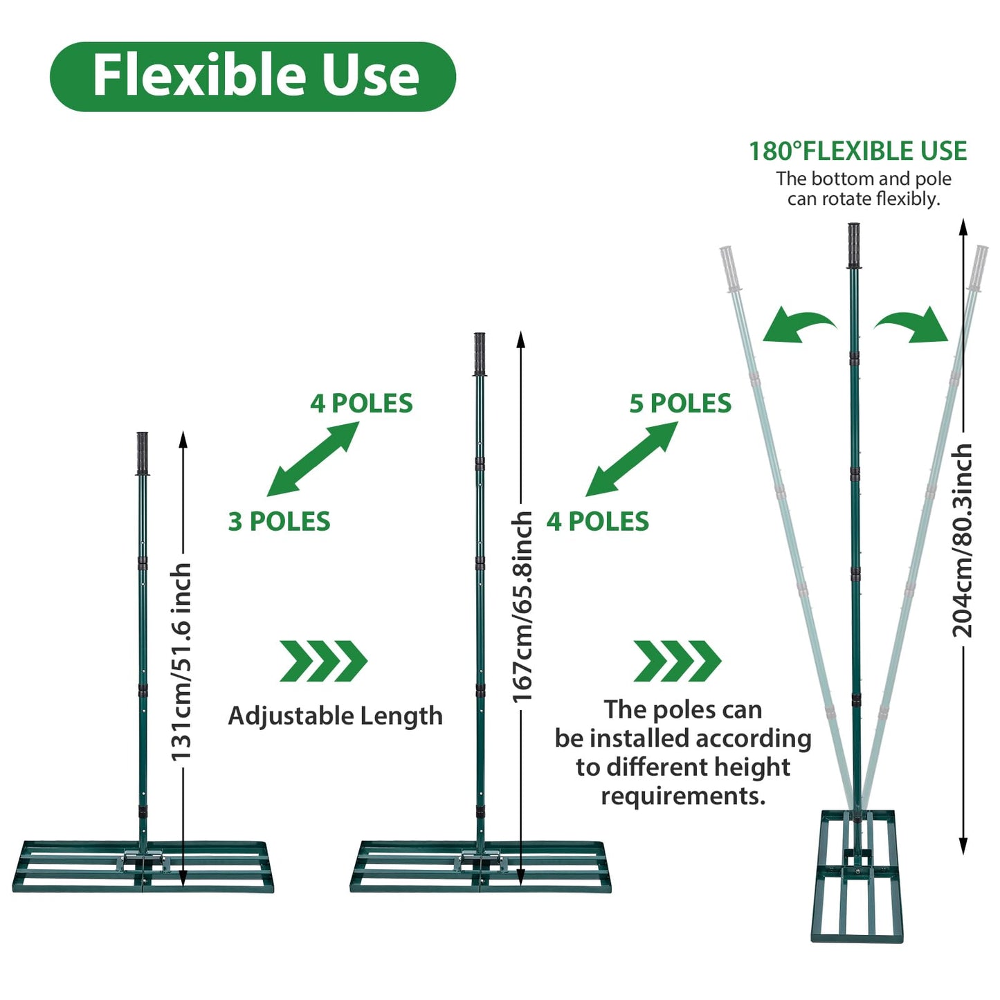- Signstek Lawn Leveling Rake | Stainless Steel Lawn Leveler | 30” x 10” Ground Plate -