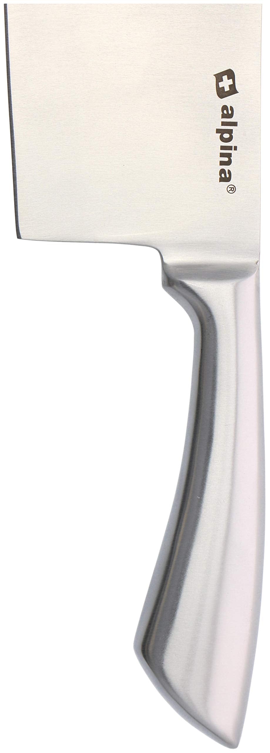Alpina Cleaver Kitchen Cleaver I Stainless Steel 18cm for Bones Meat Kitchen Knife Cleaver Butcher Cleaver Meat Cleaver, Silver