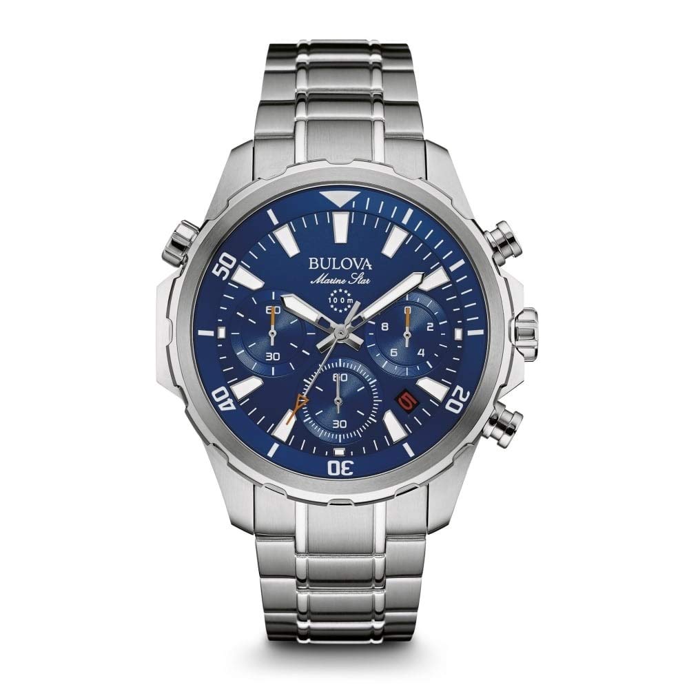 Bulova Men's Chronograph Quartz Watch with Stainless Steel Strap 96B256