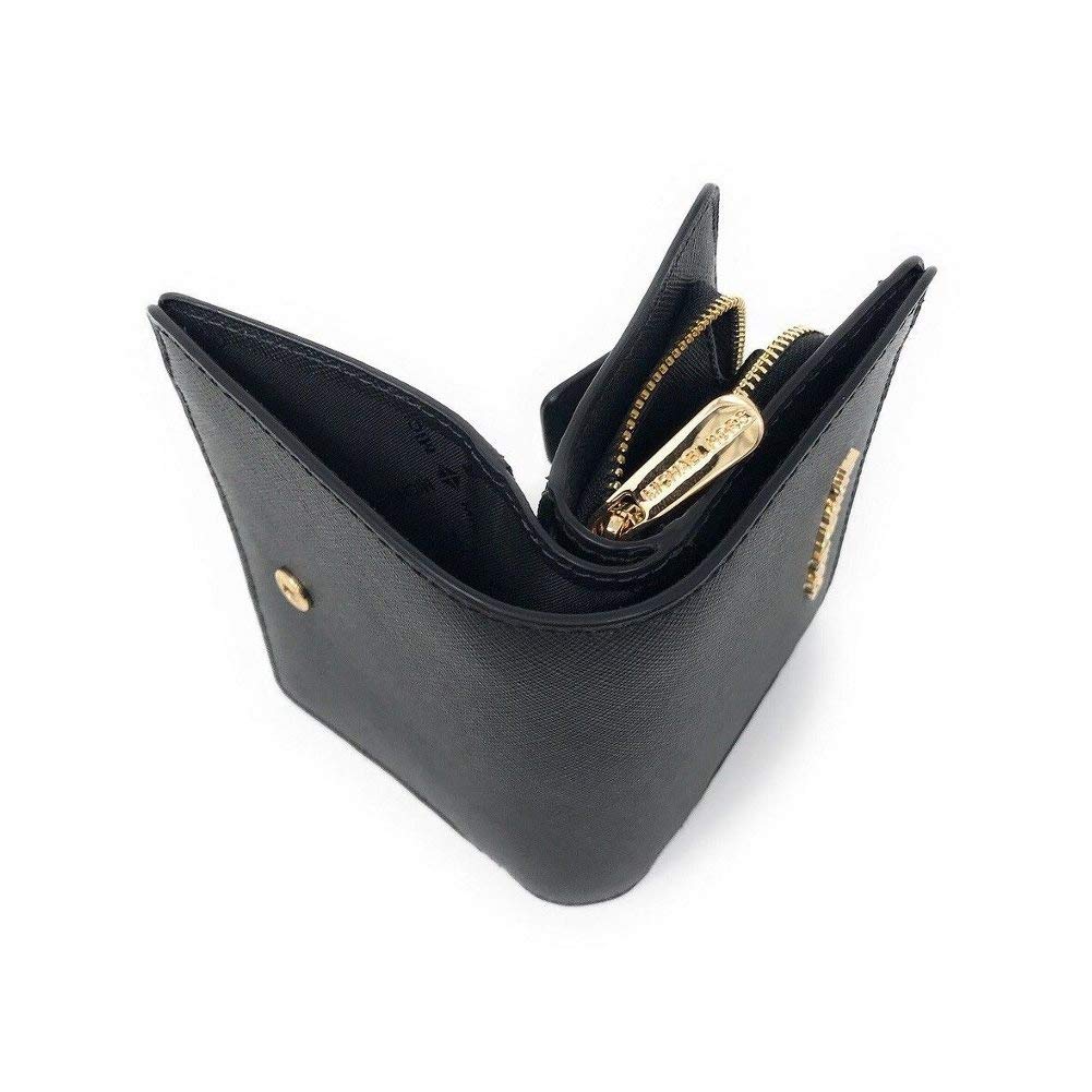 - Michael Kors Jet Set Travel | Saffiano Leather Bifold Zip Coin Wallet -