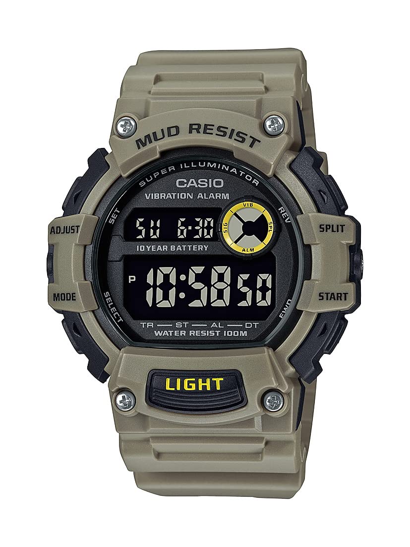 Casio Men Digital Quartz Watch with Resin Strap TRT-110H-5BVCF