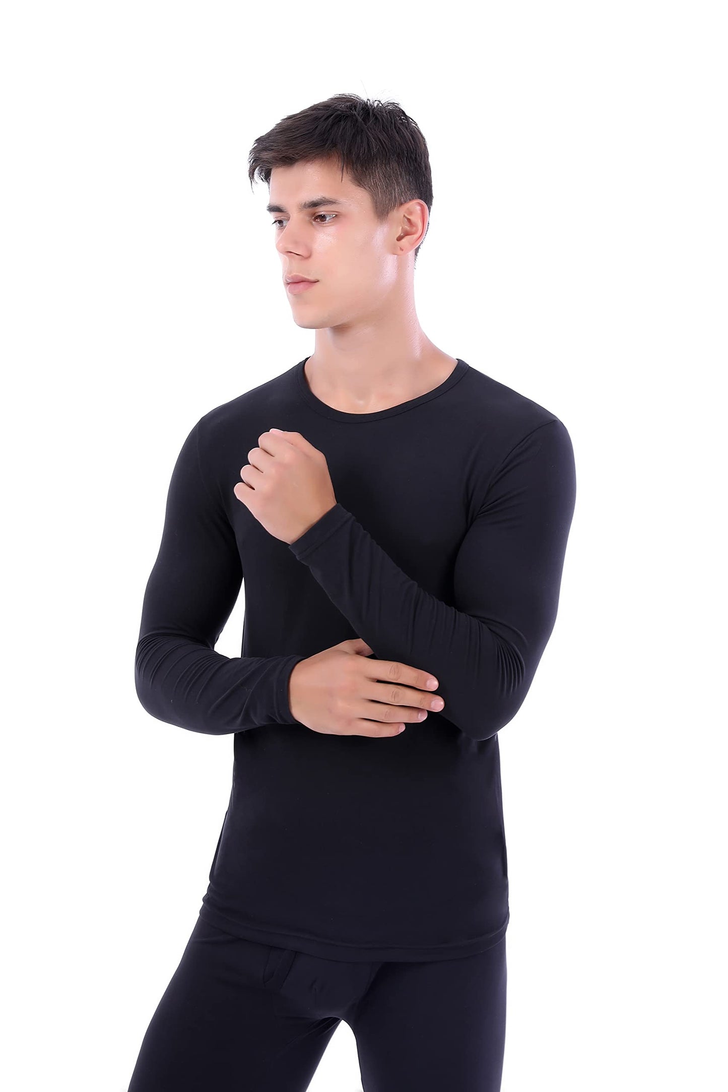 - LANBAOSI Mens Thermal Underwear Set | Winter Warm Fleece Long Sleeve Top and Long Johns -