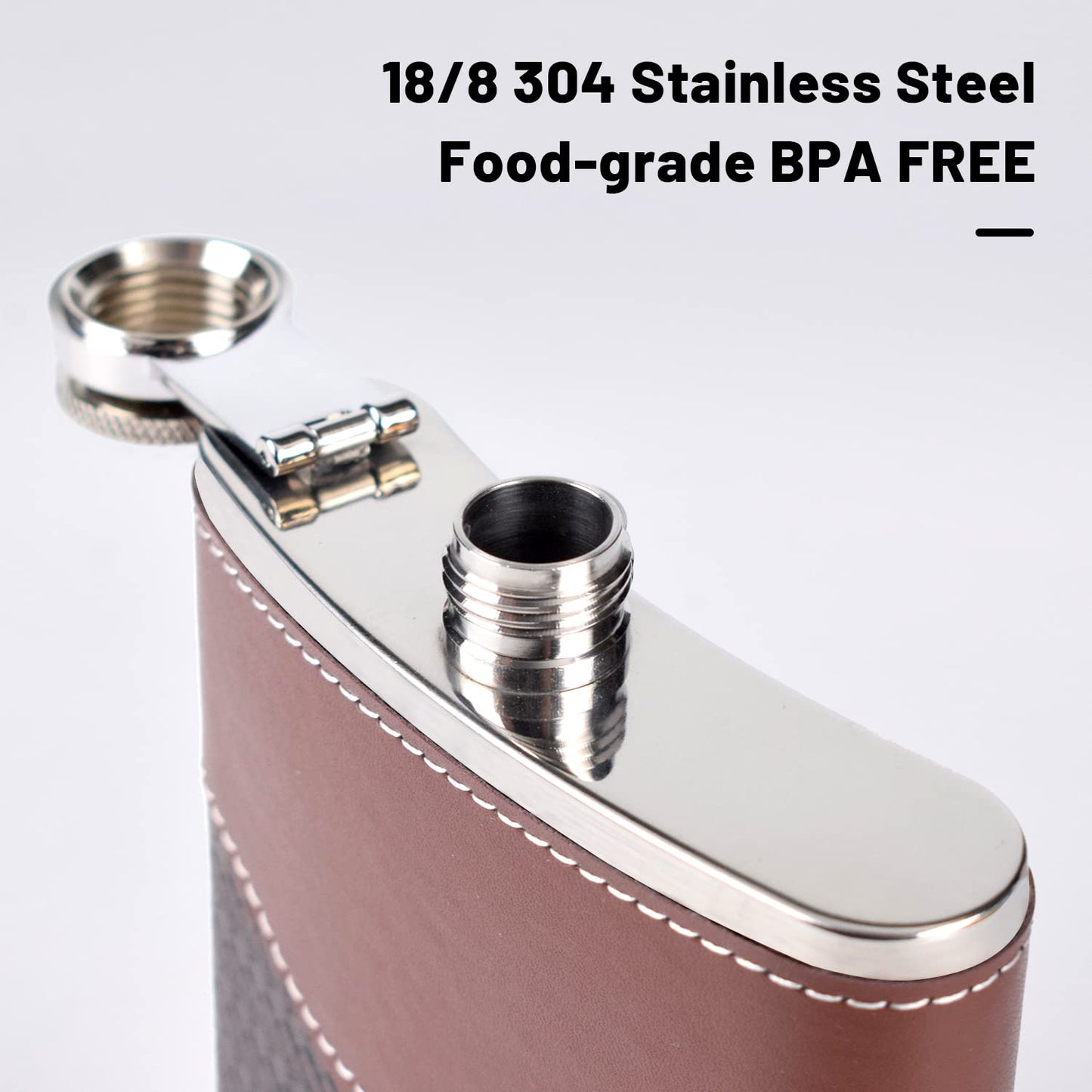 - LHD HOME Hip Flasks | Leather Hip Flask Gift Set -