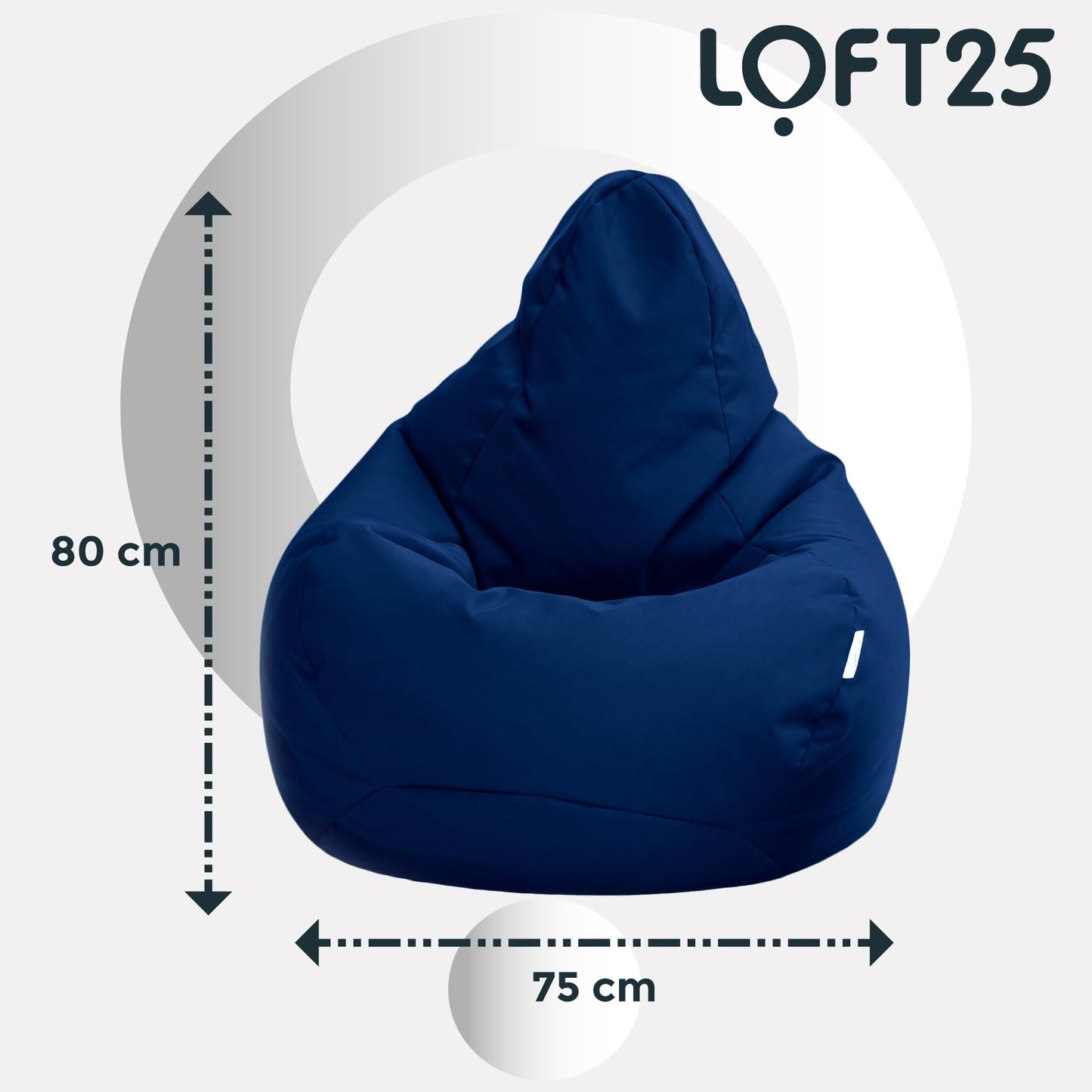 - Loft 25 Bean Bag Gamer Chair | Outdoor Indoor Living Room BeanBag Seat | Water Resistant -