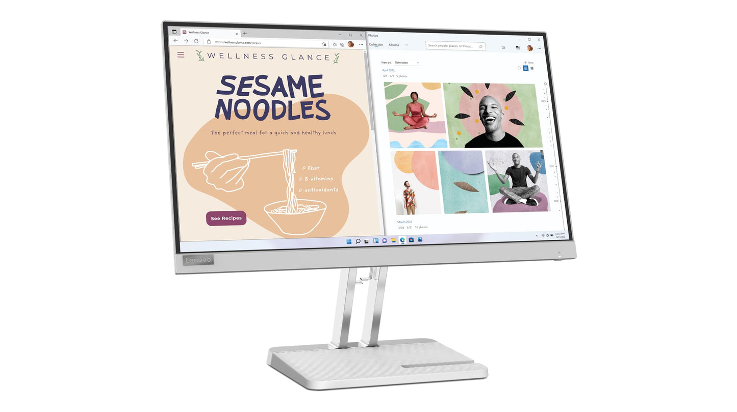- Lenovo L22e-40 22 inch PC Monitor | FHD, 1080p, 75Hz, IPS, 4ms, HDMI and VGA -