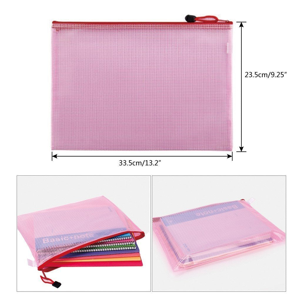 Amaza 24 Pockets Expanding File Folder with 3 Zip File Bags, Expanding File Organisers, Accordion Folder, Accordion File Organiser, Expandable File Folder (Can Hold Approximately 3000 Sheets)