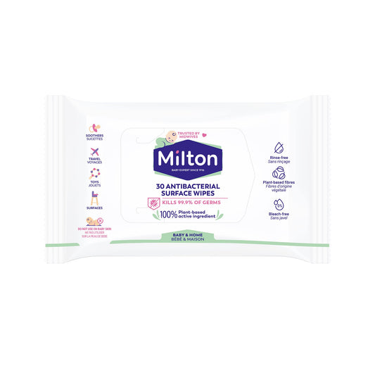 - Milton Antibacterial Surface Wipes 30 Wipes | 7 packs -