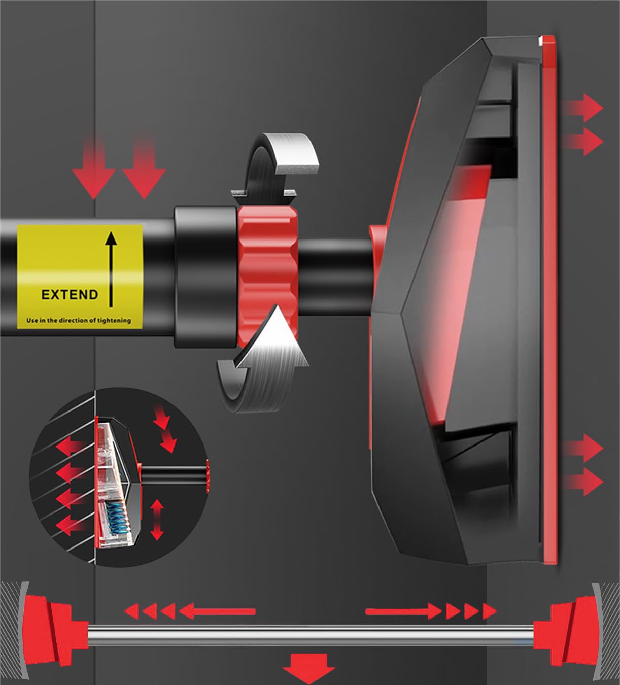 - HAKENO Pull Up Bar for Doorway | Chin Up Bar Upper Body Workout | No Screw Installation -