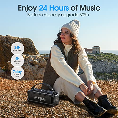 - W-KING Bluetooth Speaker, 30W Portable Wireless Loud Speakers