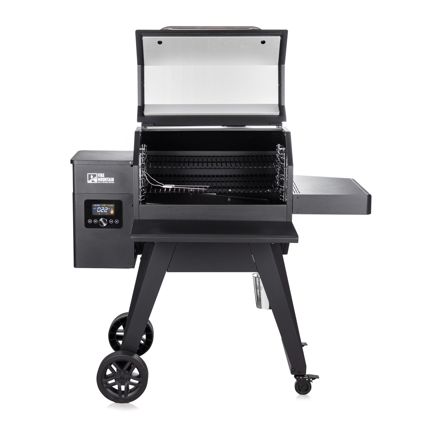 - Fire Mountain Pellet BBQ | Woodfired BBQ | Electric BBQ with LED display | Automatic Pellet Feeder -