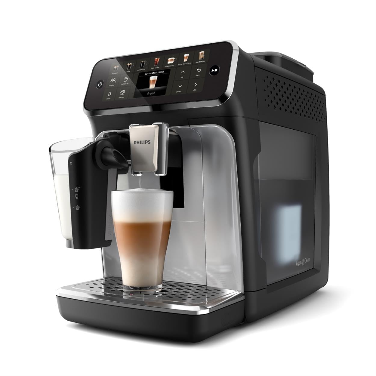 - PHILIPS Series 5500 | Fully Automatic LatteGo Espresso Machine | SilentBrew Technology -
