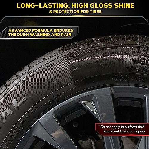 - Meguiar's G7516EU Endurance Long Lasting High Gloss Black Tire Gel -