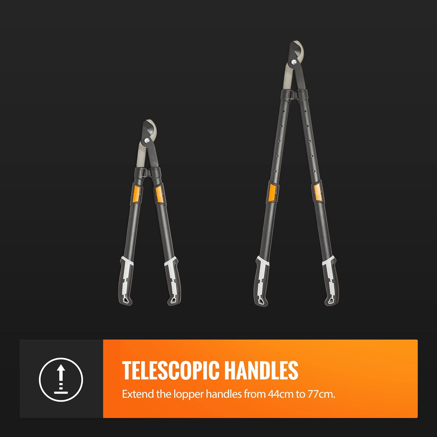 - VonHaus 3Pc Garden Shears Set – Tree Lopper, Hedge Shears, Garden Secateurs/Pruning Shears –