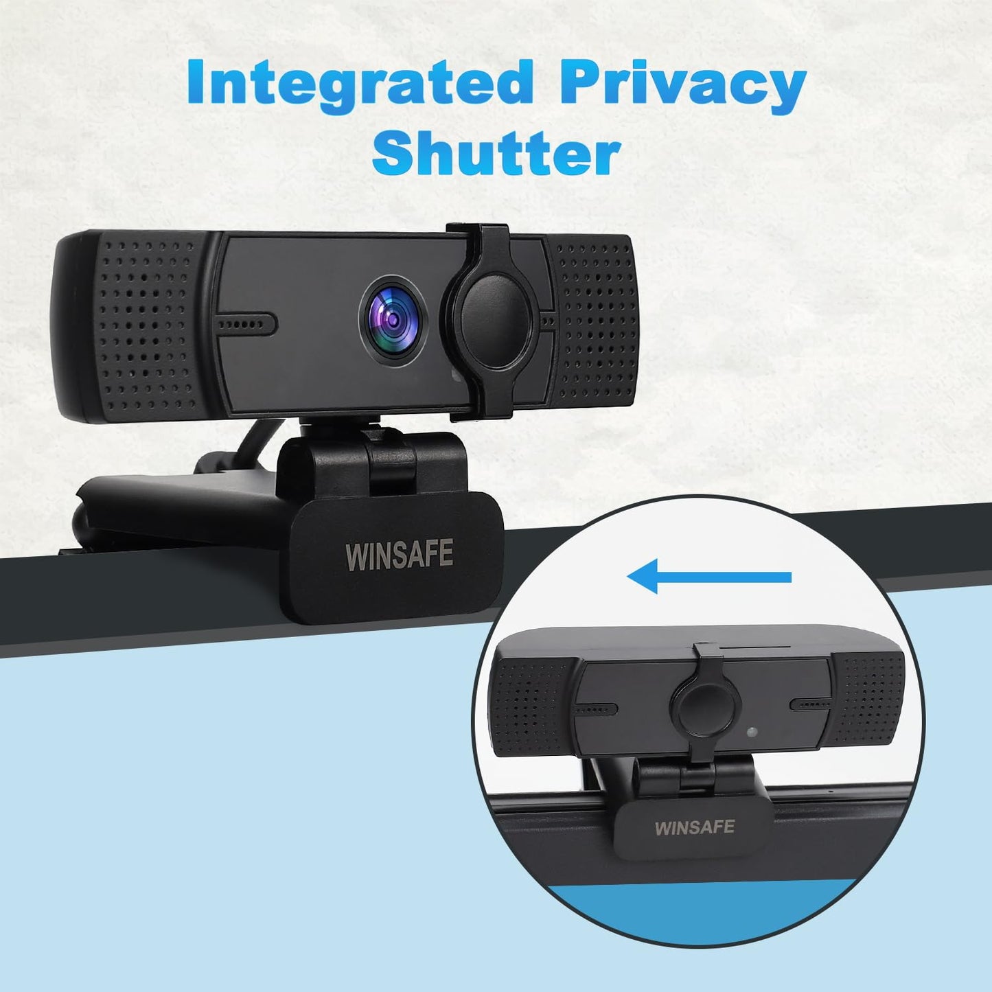 - WINSAFE Webcam 4K, Ultra HD Video Calling