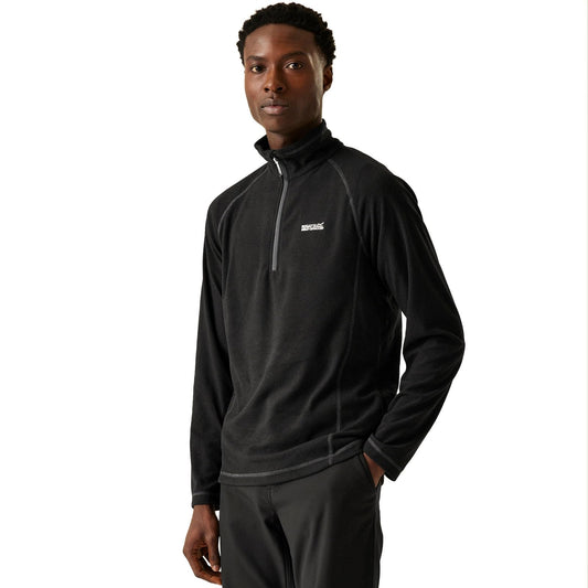 - Regatta Mens Montes Half Zip Fleece | Pullover | Black -