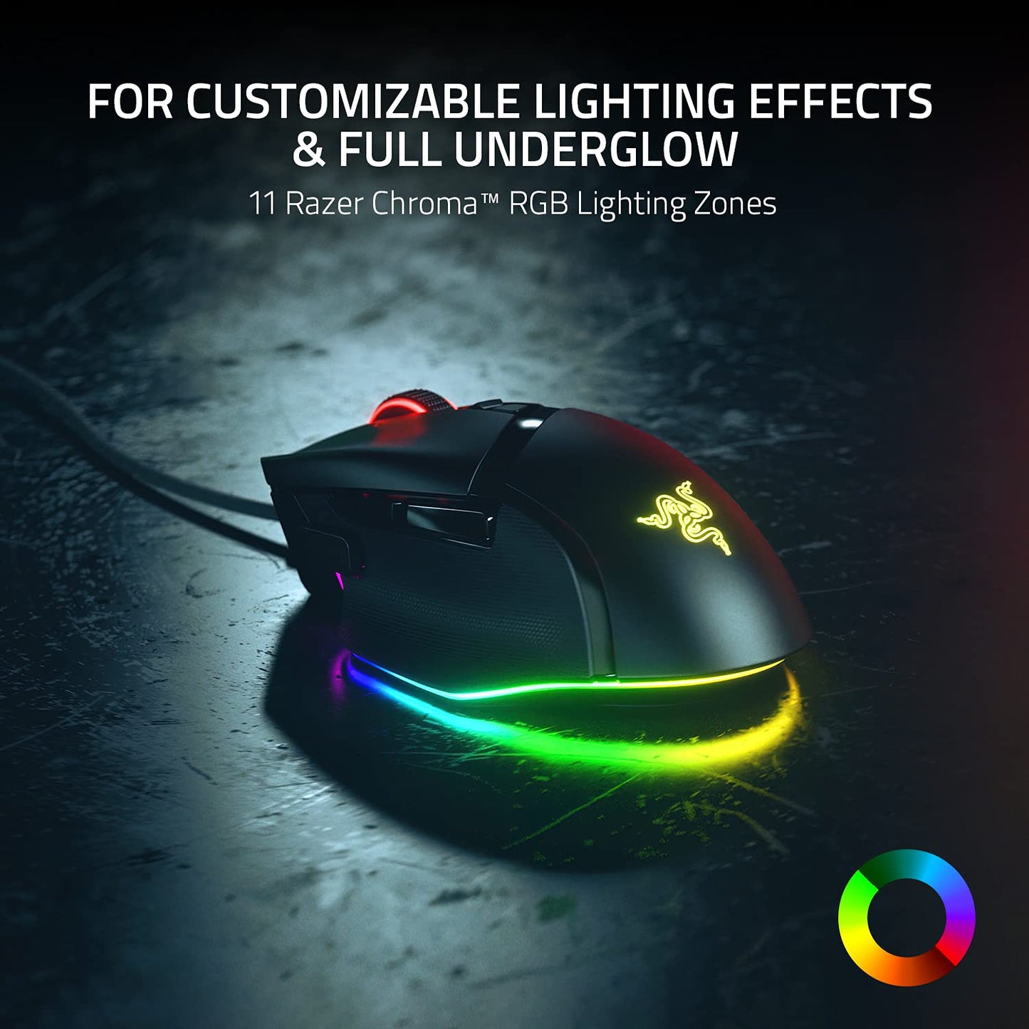 - Razer Basilisk V3 | Wired Customisable Gaming Mouse | Black -