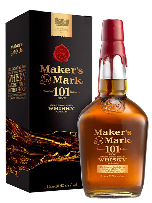 - Maker's Mark 101 Proof Kentucky Straight Bourbon Whiskey | 1L -