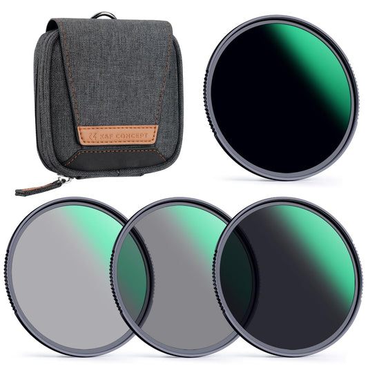 - K&F Concept 77mm ND4 | ND8 | ND64 | ND1000 Lens Filter Kit for Camera Lens -