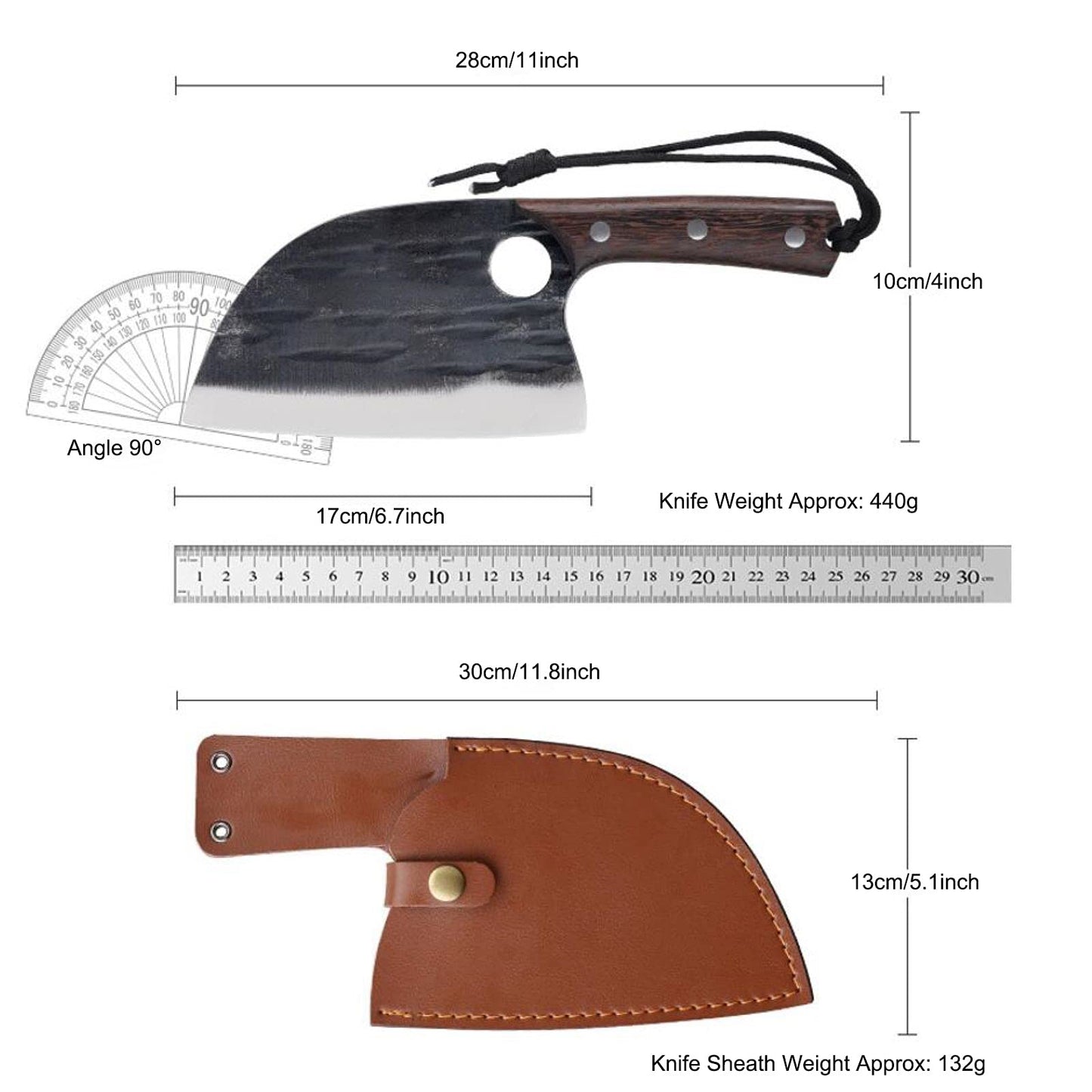 - Fubinaty Chef Knife | Kitchen Knives | Handmade Forged High Carbon Steel Cooking Knife -