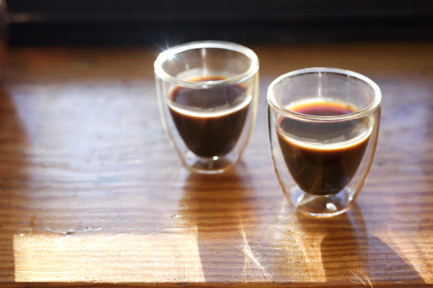 - Verre Collection Double Wall Glass Espresso Latte Cappuccino Mug, Coffee Cup | Set of 2 (2, 2.7 oz) (80 ml) -