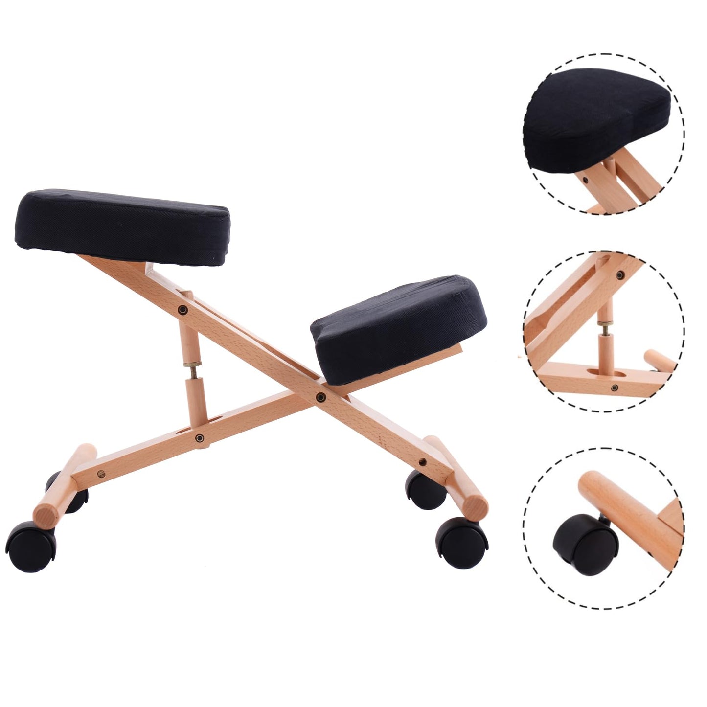 - SFAREST Ergonomic Kneeling Chair | 270lbs Load Knee Support Chair -