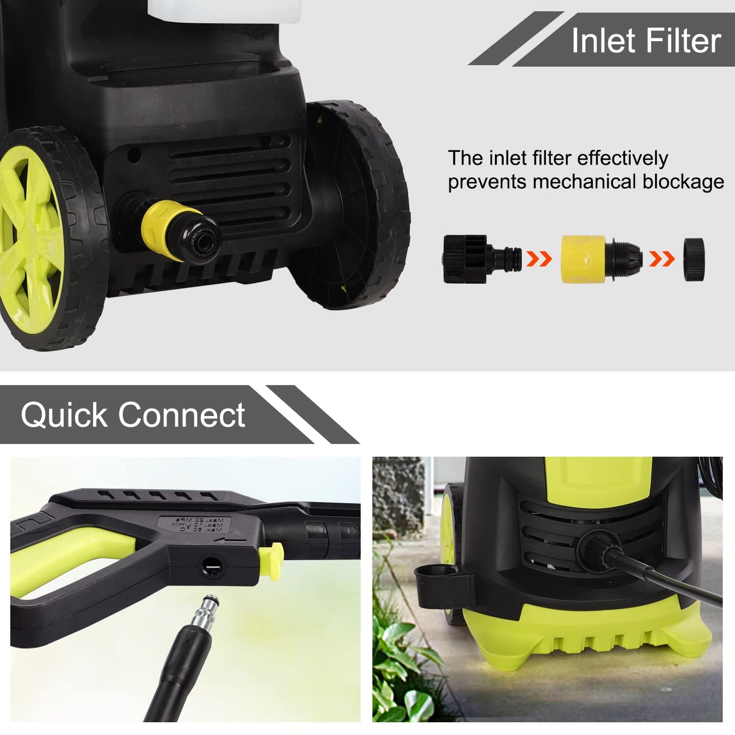 - Pressure Washer | 2200W 165bar 450L/H Electric Jet Washer -