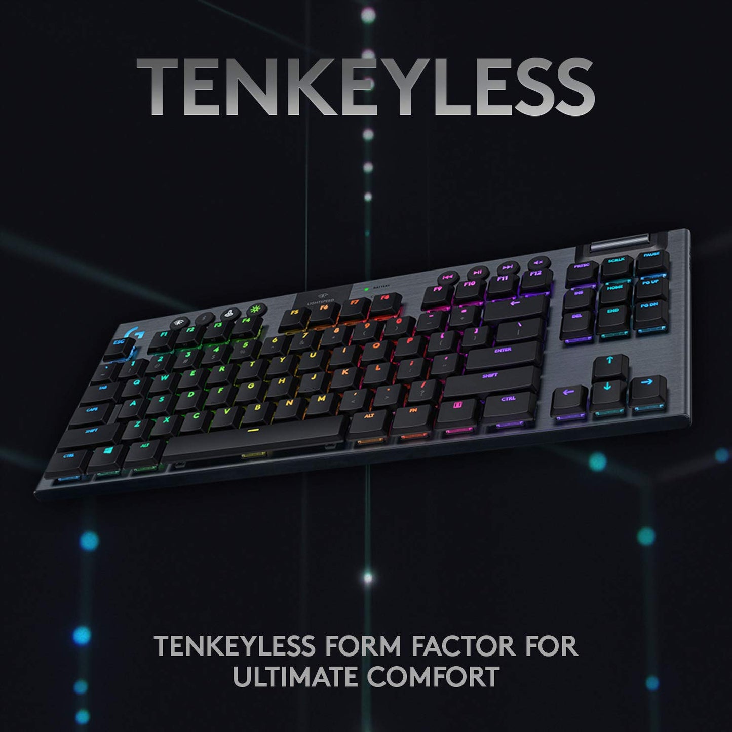 - Logitech G915 LIGHTSPEED TKL Tenkeyless Wireless Mechanical Gaming Keyboard -
