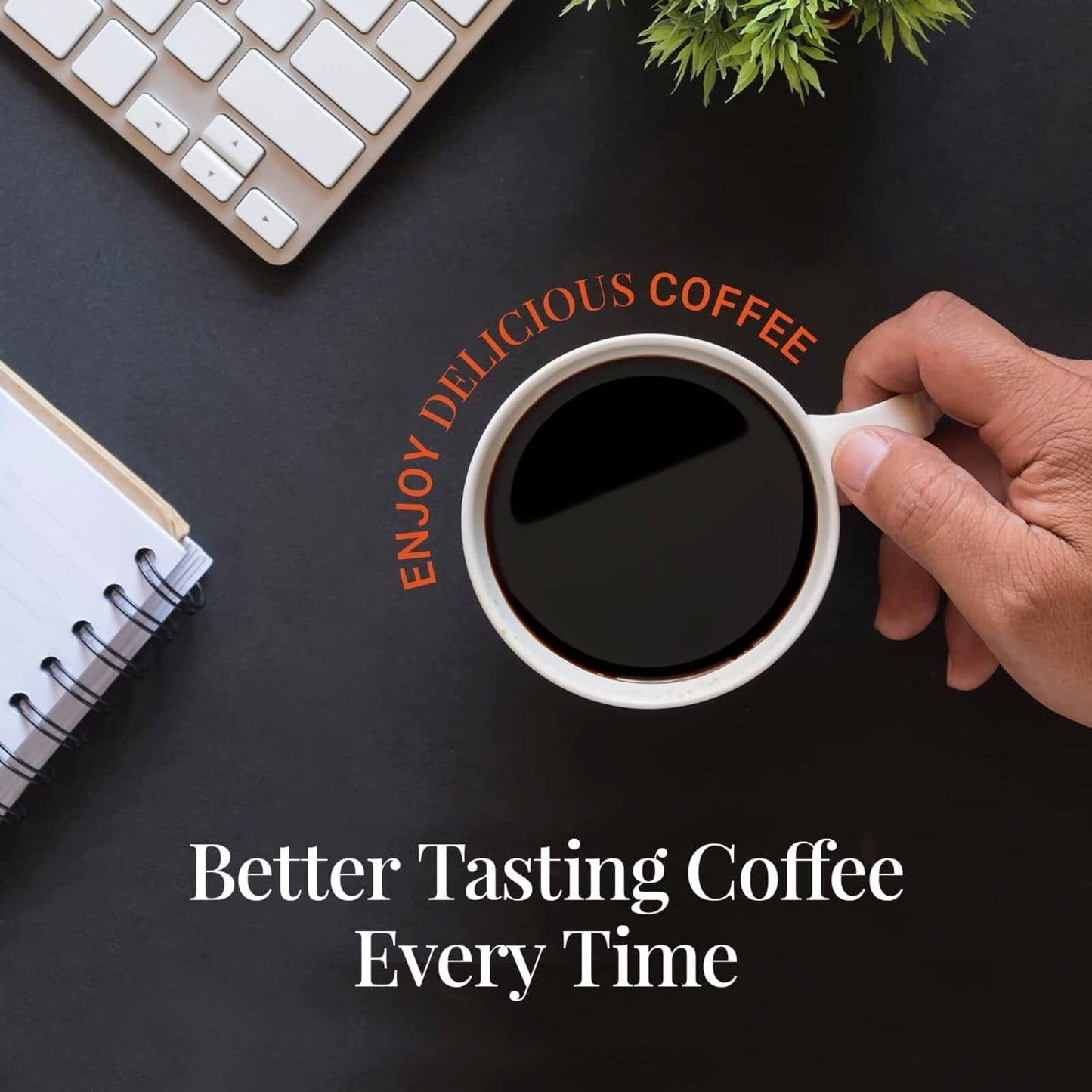 AeroPress Coffee and Espresso Maker - Quickly Makes Delicious Coffee Without Bitterness - 1 to 3 Cups Per Pressing,Black