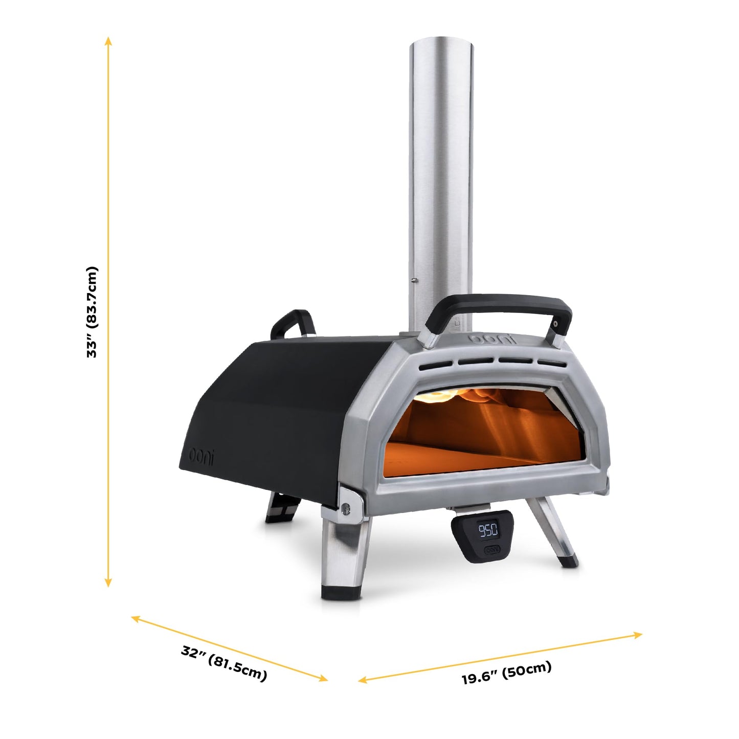 - Ooni Karu 16 Multi-Fuel Outdoor Pizza Oven | Wood and Gas Outdoor Pizza Oven with Pizza Stone & Intergrated Thermometer -