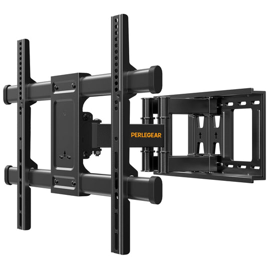 - Perlegear TV Wall Bracket | 37-84 Inch Flat/Curved TVs | 60kg Limit | TV Wall Mount With Dual Arm -