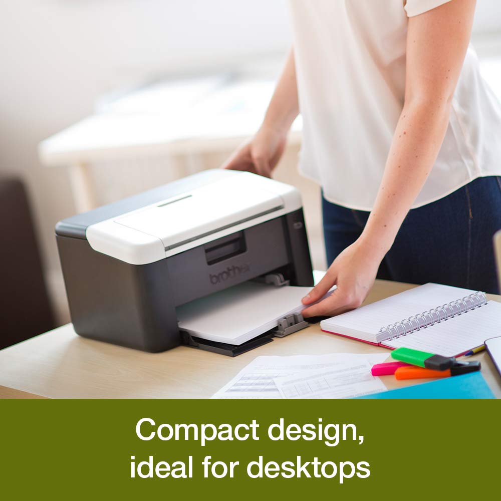 Brother HL-1212W Mono Laser Printer | PC Connected & Wireless | Print | A4 | UK Plug