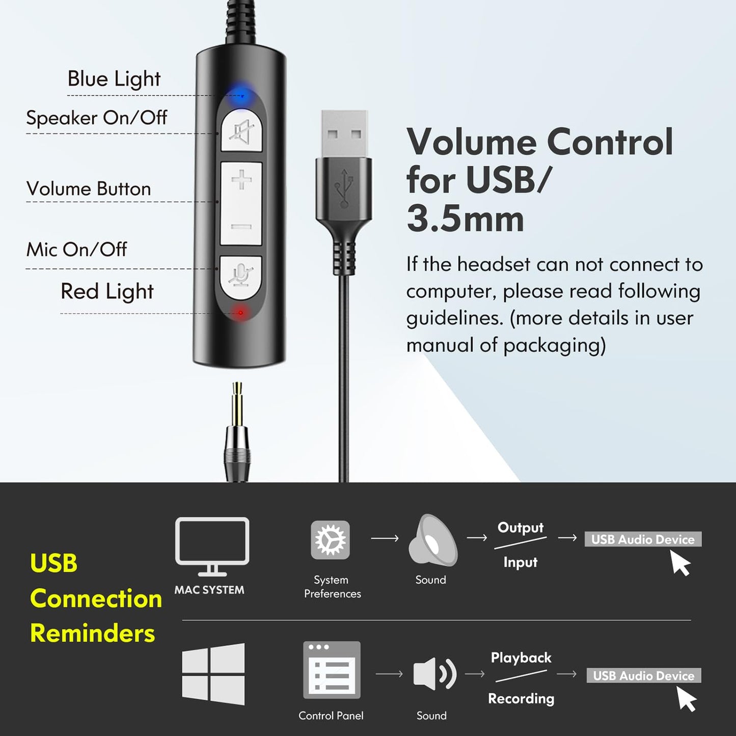 - Earbay USB Headset With Microphone For Laptop | PC Headphones With Mic Noise Cancelling -