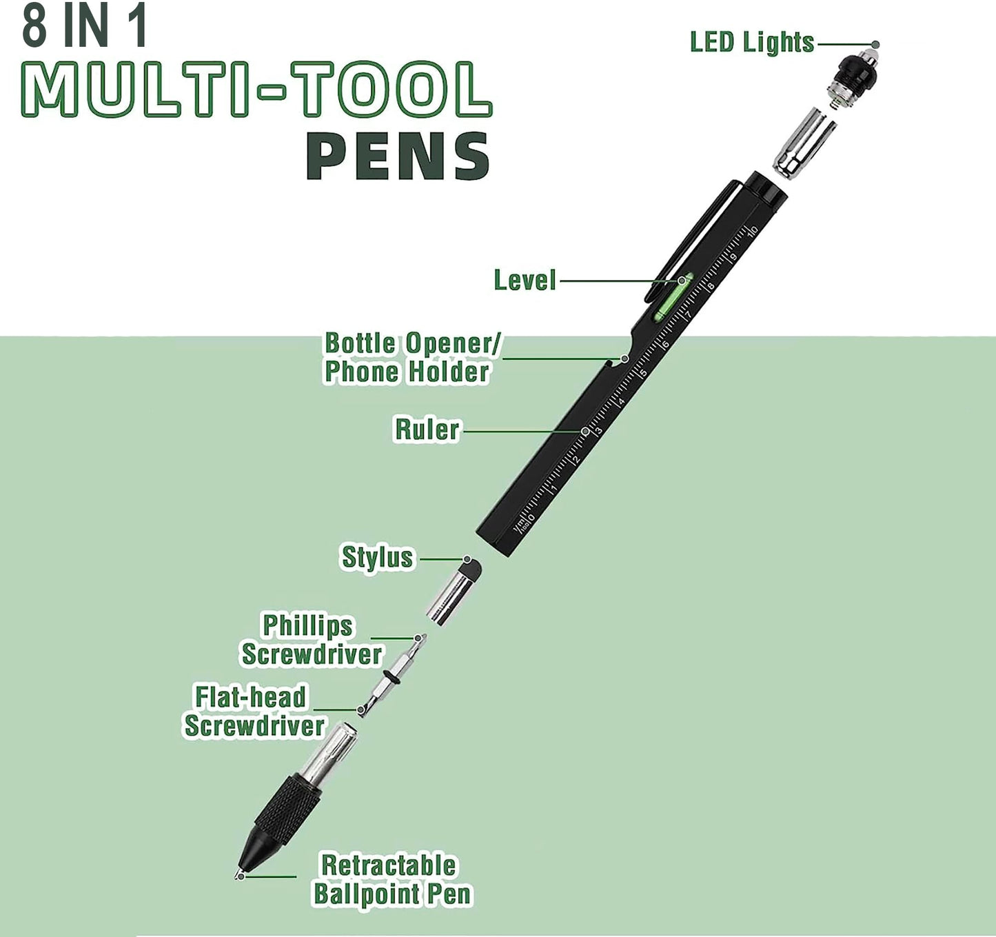 -  Personalised Engraved 9 in 1 Multi Tool Pen Set -