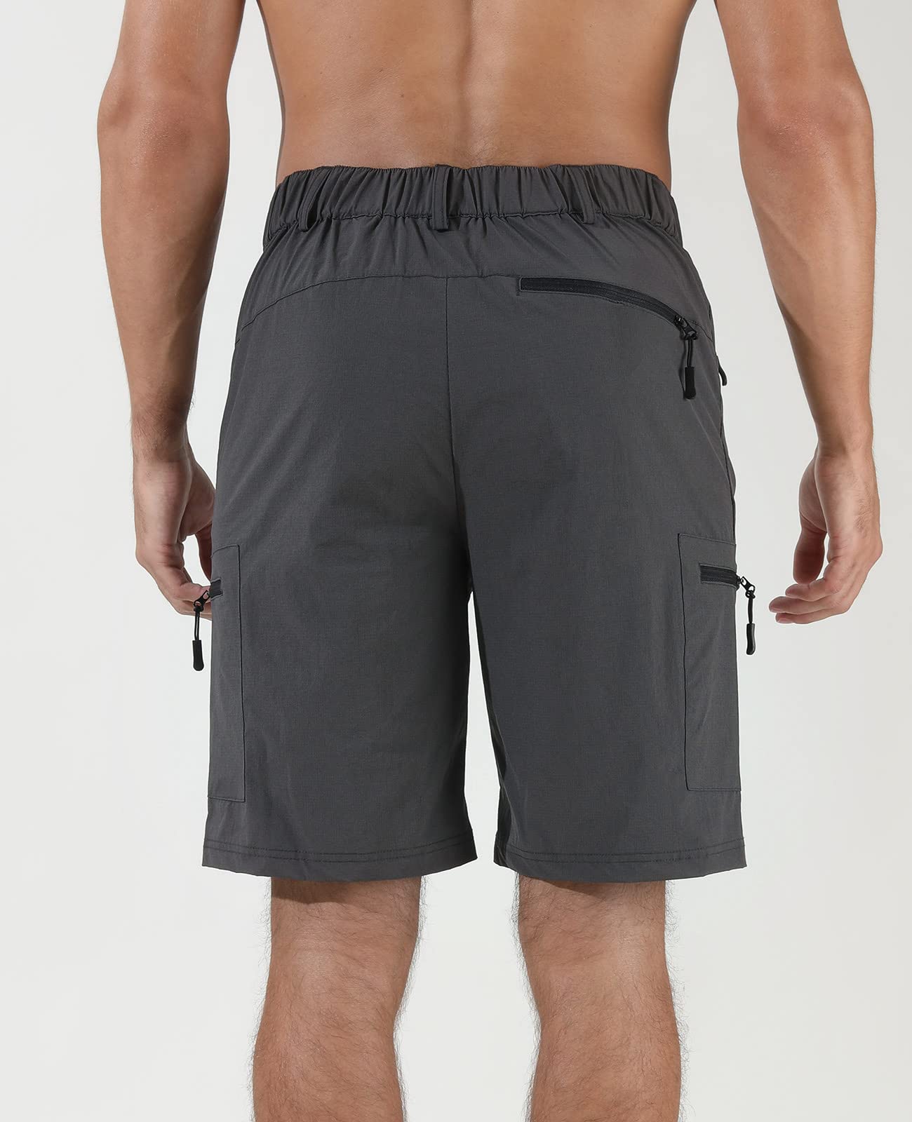 - Suwangi Men's Cargo Hiking Shorts | Outdoor | Lightweight Quick-Dry Shorts | Golf Walking Climbing Fishing Short with Zipper Pockets Grey