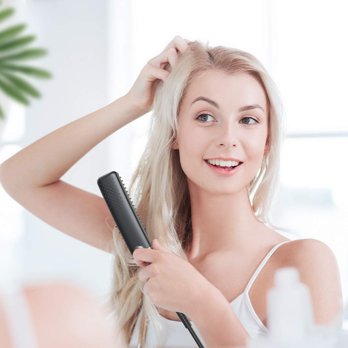 - Lidasen Beard Straightener Combs for Men | Multifunctional Ionic Hair Beard Straightener Brush | Heated Beard Brush -