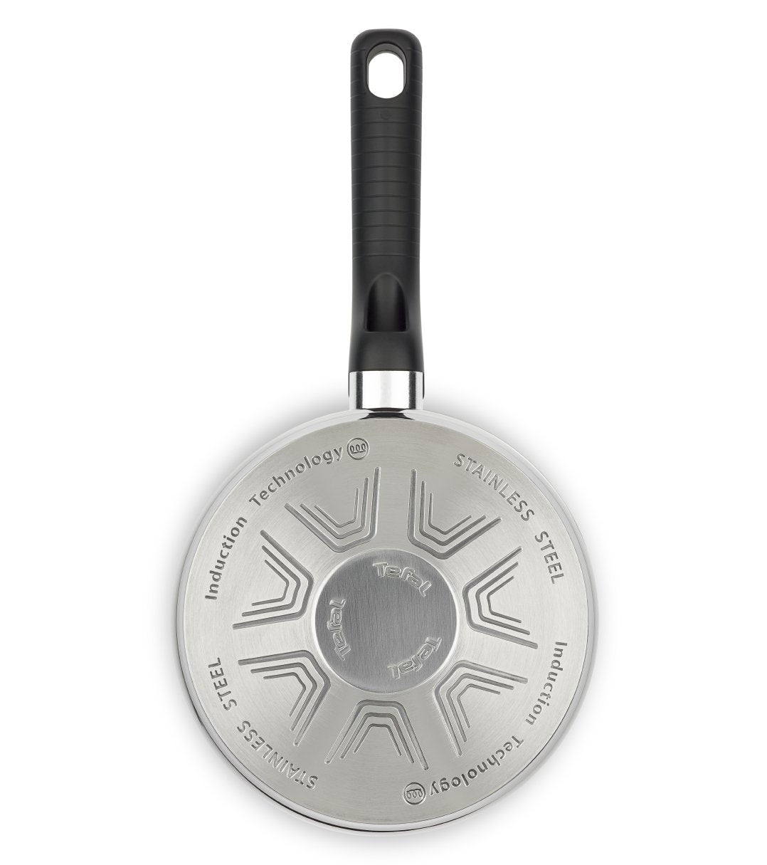 - Tefal Comfort Max | Pan Set | 14cm Milkpan, 16cm and 18cm Saucepans with Lids | 20cm and 24cm Frying Pans | Silver -