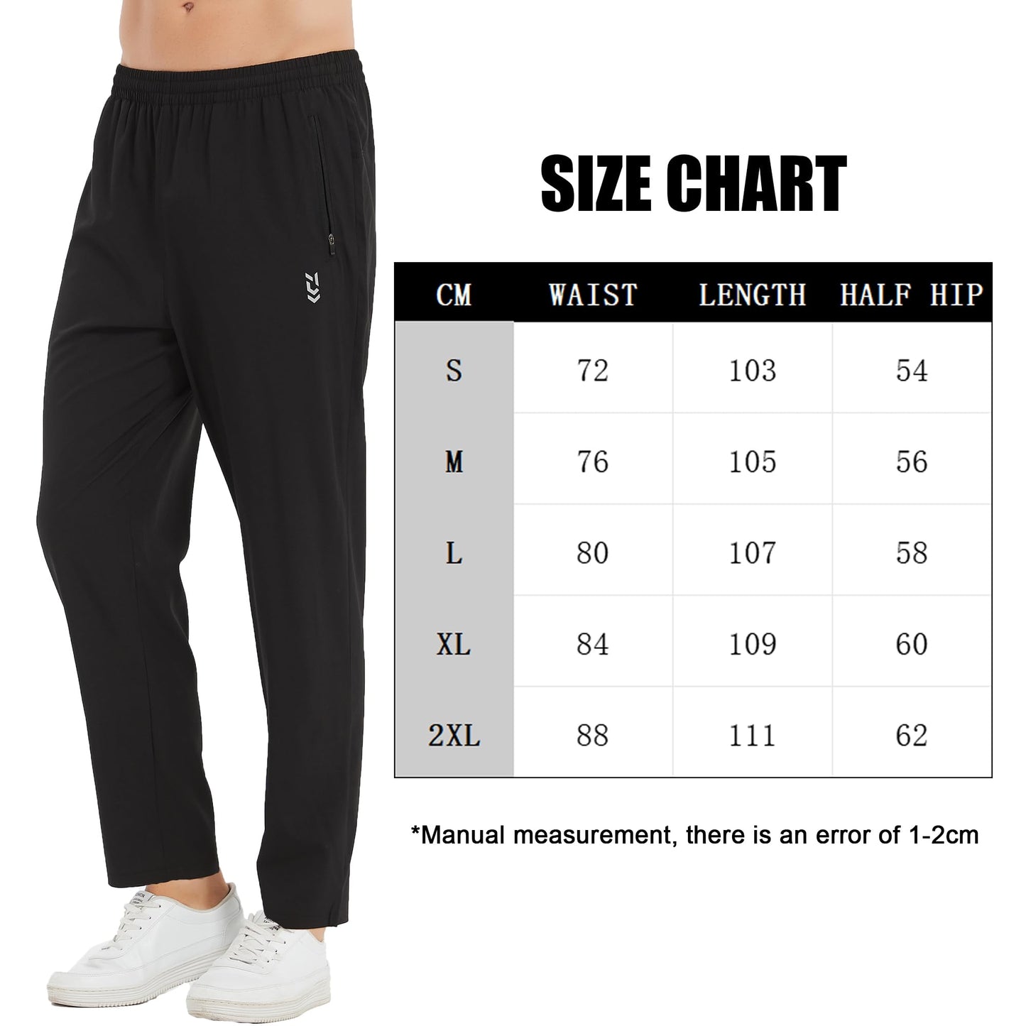 - frueo 2 Pack Tracksuit Bottoms For Men | Lightweight Jogging Trousers -