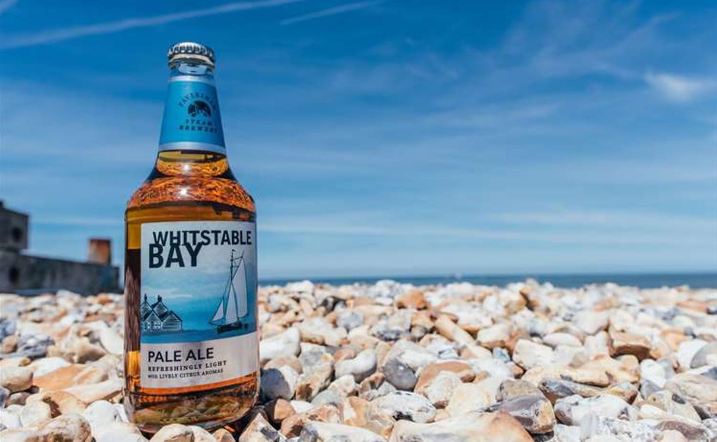 - Whitstable Bay Craft Beer Gift Set - Refreshingly Light Pale Ale with Branded Glass in Collectible Tin 500ml