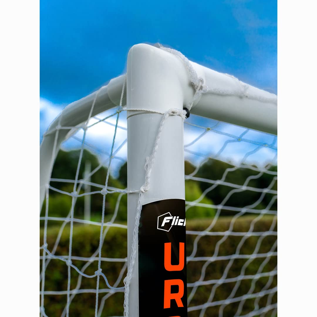 - Football Flick Urban Goal | 8x4 Football Goal | White | 8x4  -