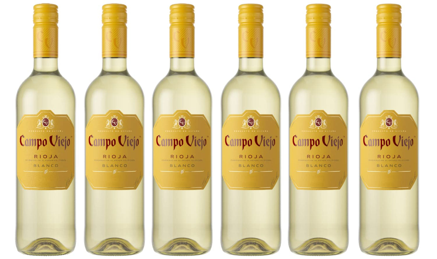 Campo Viejo Rioja Blanco White Wine, 6 x 75 cl (Case of 6)