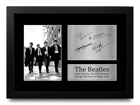 - HWC Trading FRAMED The Beatles Signed A4 -