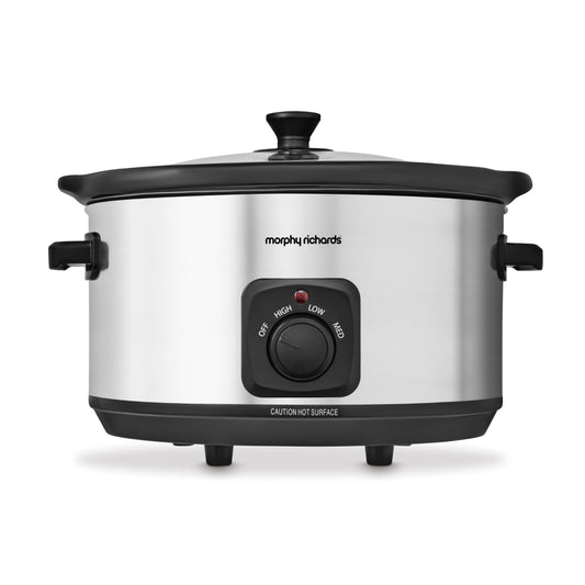 - Morphy Richards 6.5L Slow Cooker | Ceramic Pot | 3 Cooking Settings -