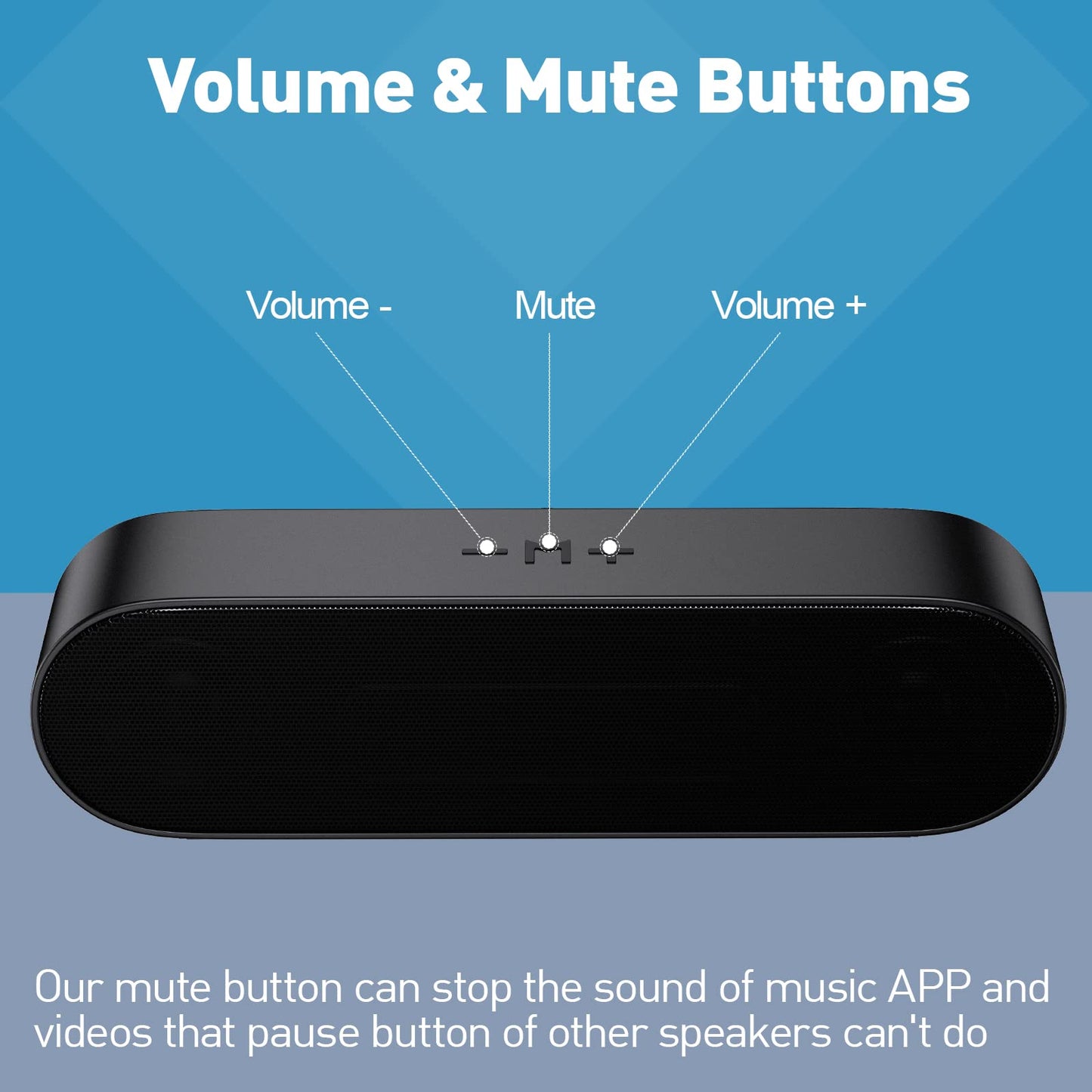 - YYV USB Computer Speaker, Portable PC Speaker for Desktop, Laptop,Notebook, Wired Mini Soundbar Speaker with Loud Volume