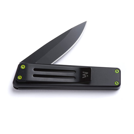 - Whitby Pocket Knife, 2.5" Mint Stainless Steel Folding Knives Charcoal Grey Finish