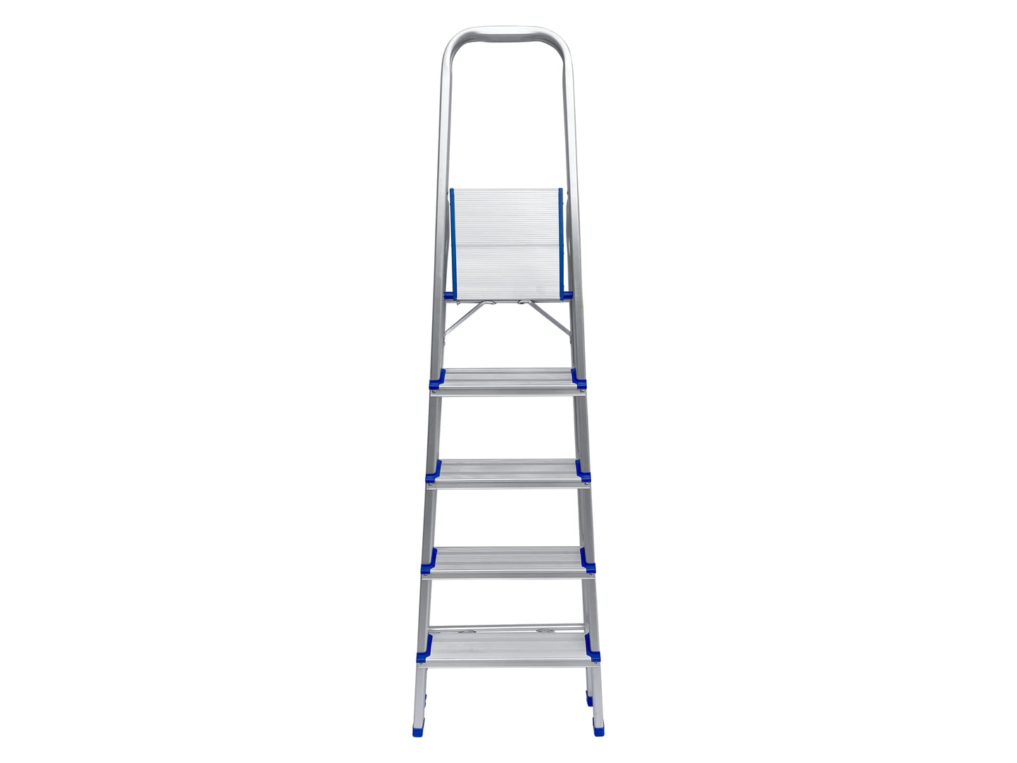Aluminium Step Ladder, Lightweight Portable, Heavy Duty 3 or 4 or 5 Tread Folding Ladder (5 Tread)