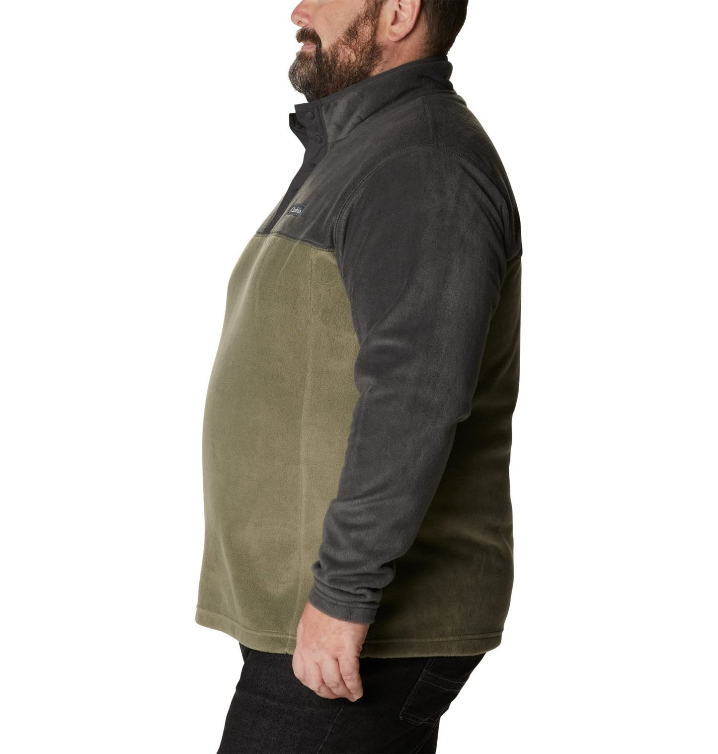 Columbia Men's Steens Mountain Half Snap Fleece Pull Over, Stone Green x Shark, Size M