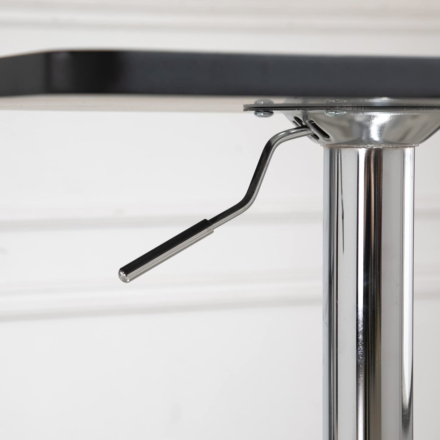- HOMCOM Modern Height Adjustable Counter Bar Table | 360° Swivel Tabletop | Electroplating Metal Base -
